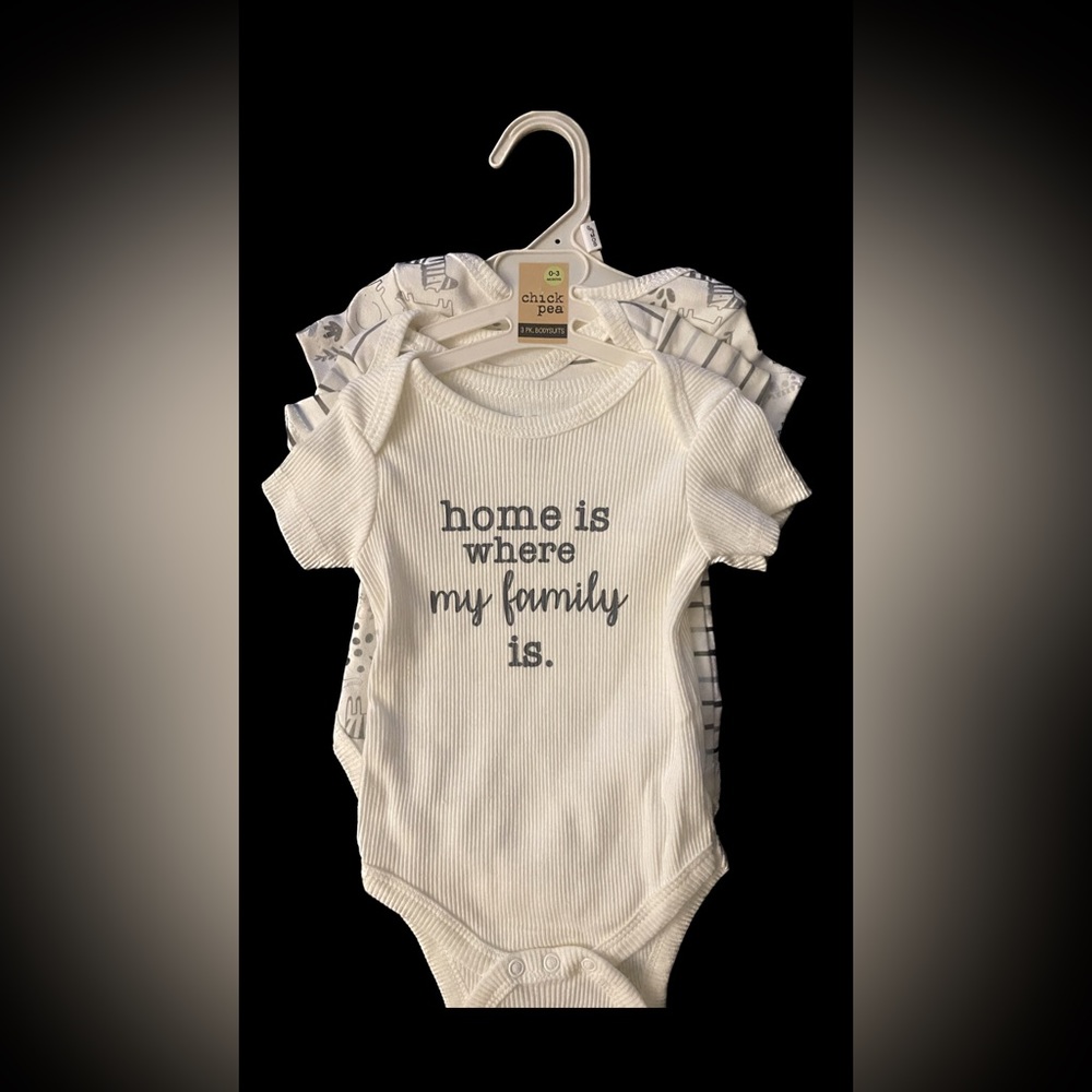 Baby bodysuits, 3-pack short Sleeve one-pieces, 100% organic cotton